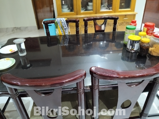 Dining table with chair